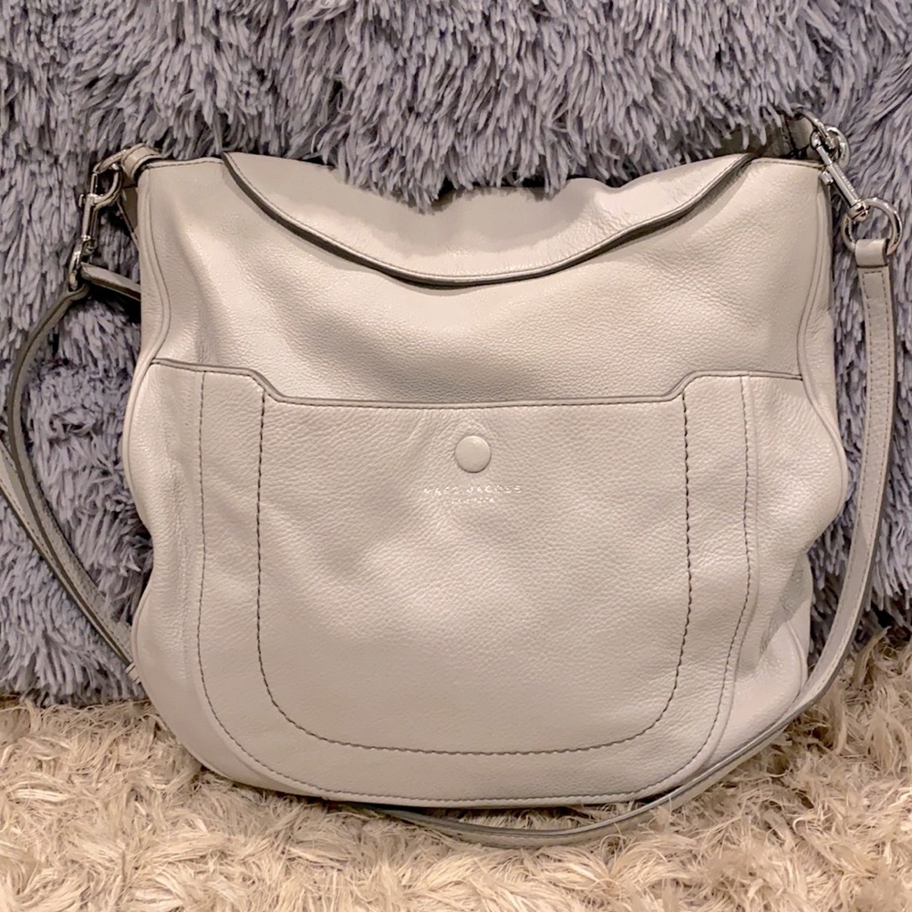 Empire city leather hobo with crossbody st…